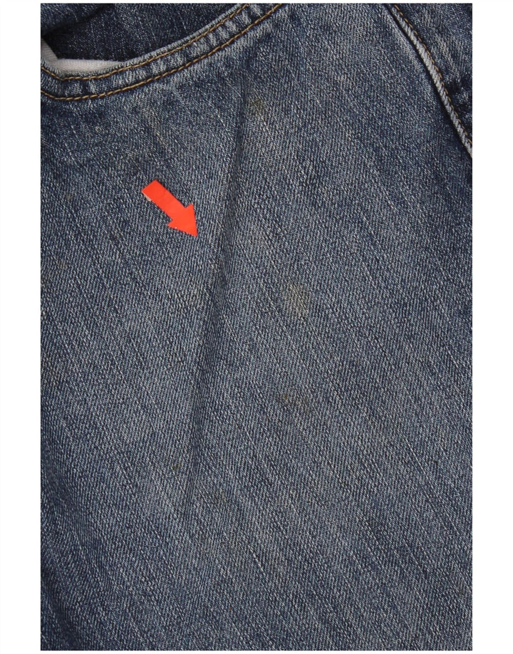 Mustang Herren Bootcut Jeans W34 L34 Blaue Baumwolle