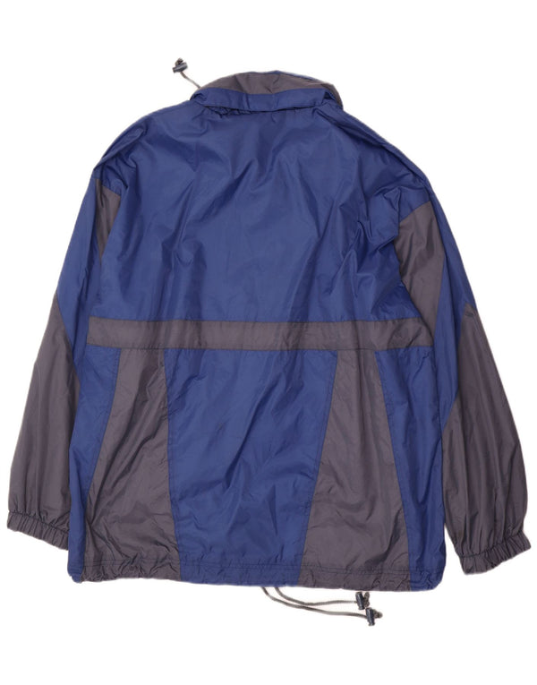 Marcel Clair Herren Pullover Regenjacke UK 40 Large Blue Colourblock