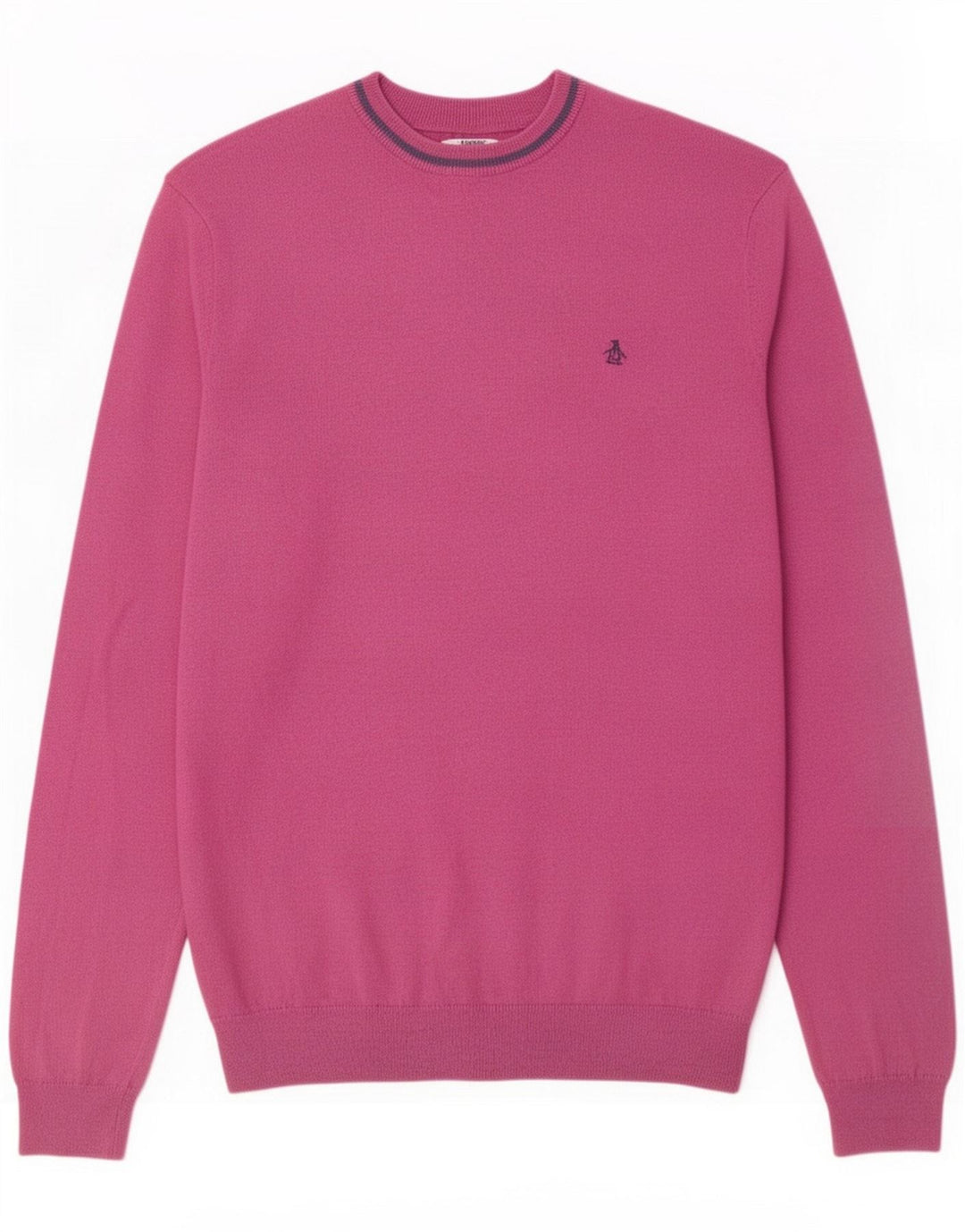 Penguin Herren-Pullover mit Rundhalsausschnitt, mittelrosa Baumwolle