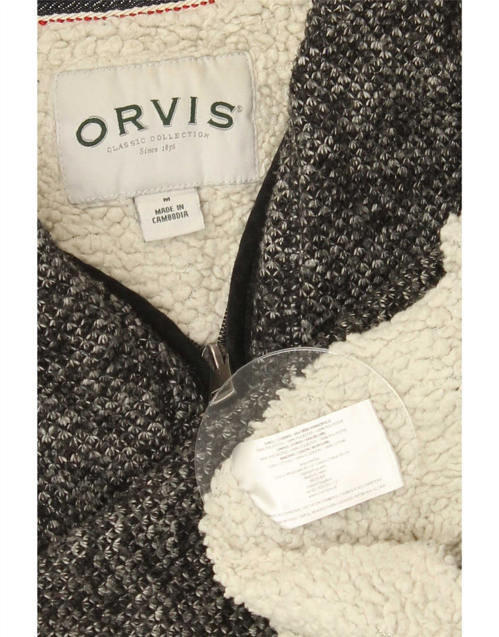 Orvis Damen-Sweatshirt mit Reißverschluss am Hals, UK 14, mittelgrau geflecktes Polyester