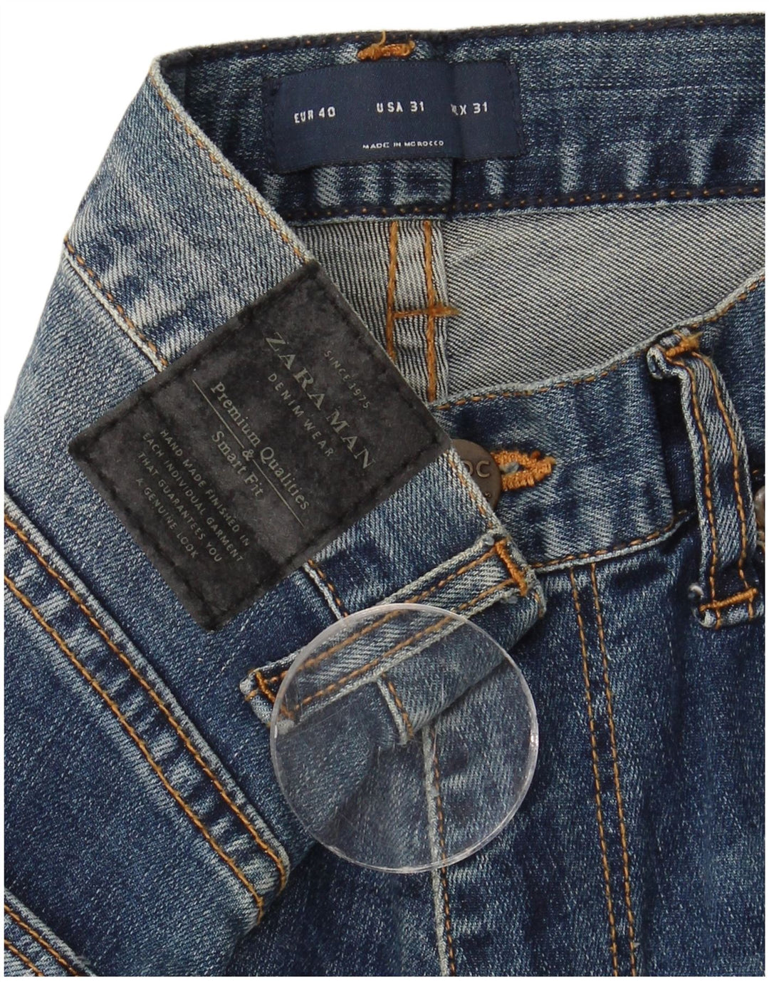 Zara Herren Skinny Jeans EU 40 Medium W31 L33 Blau