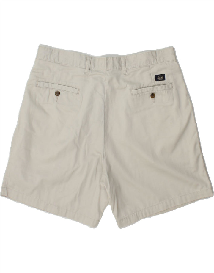 DOCKERS Mens Khakis Pegged Chino Shorts W36 Large White Cotton Vintage Dockers and Second-Hand Dockers from Messina Hembry 