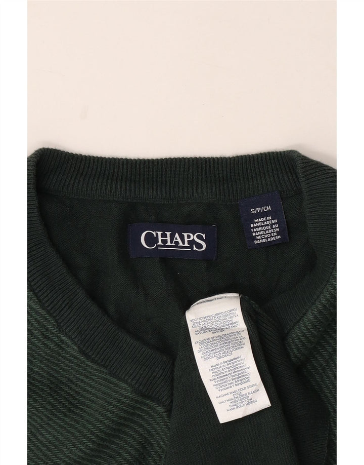 Chaps Herren-Weste-Tanktop, klein, grüne Baumwolle
