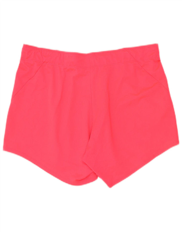 Nike Damen Dri Fit Sport Shorts UK 14 Mittelrosa Polyester