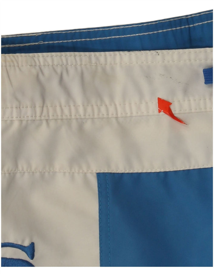 Sundek Herren-Badeshorts mit Grafik, XL, blaues Farbblock-Polyester
