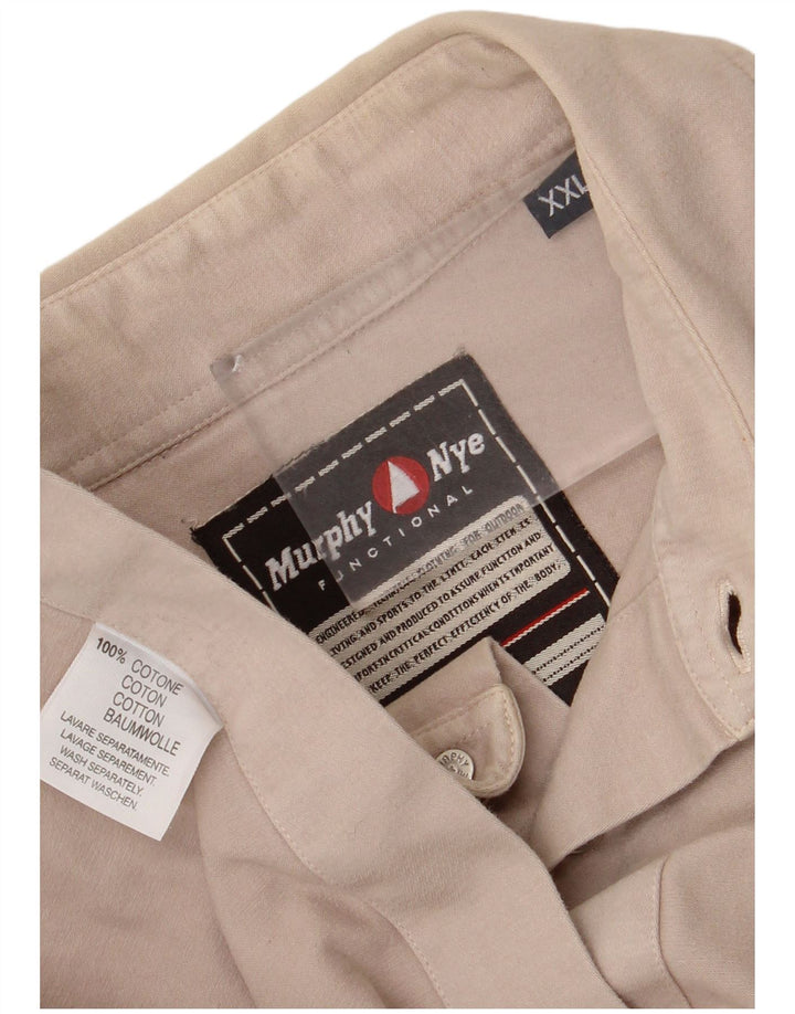 Murphy & Nye Herrenhemd 2XL Beige Baumwolle