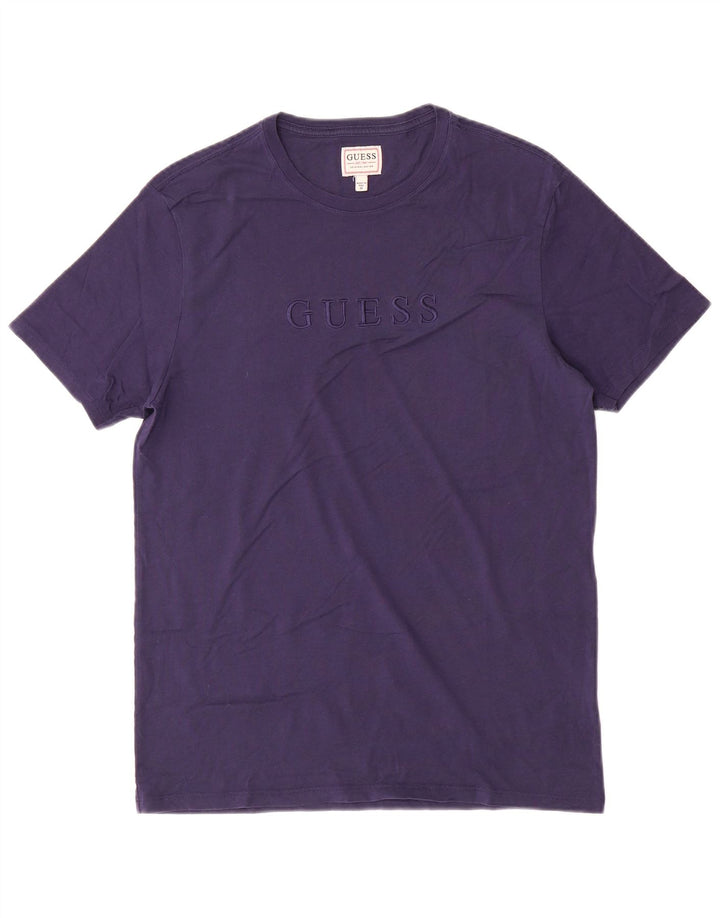 Guess Herren-T-Shirt mit Grafik, mittelgroß, Marineblau
