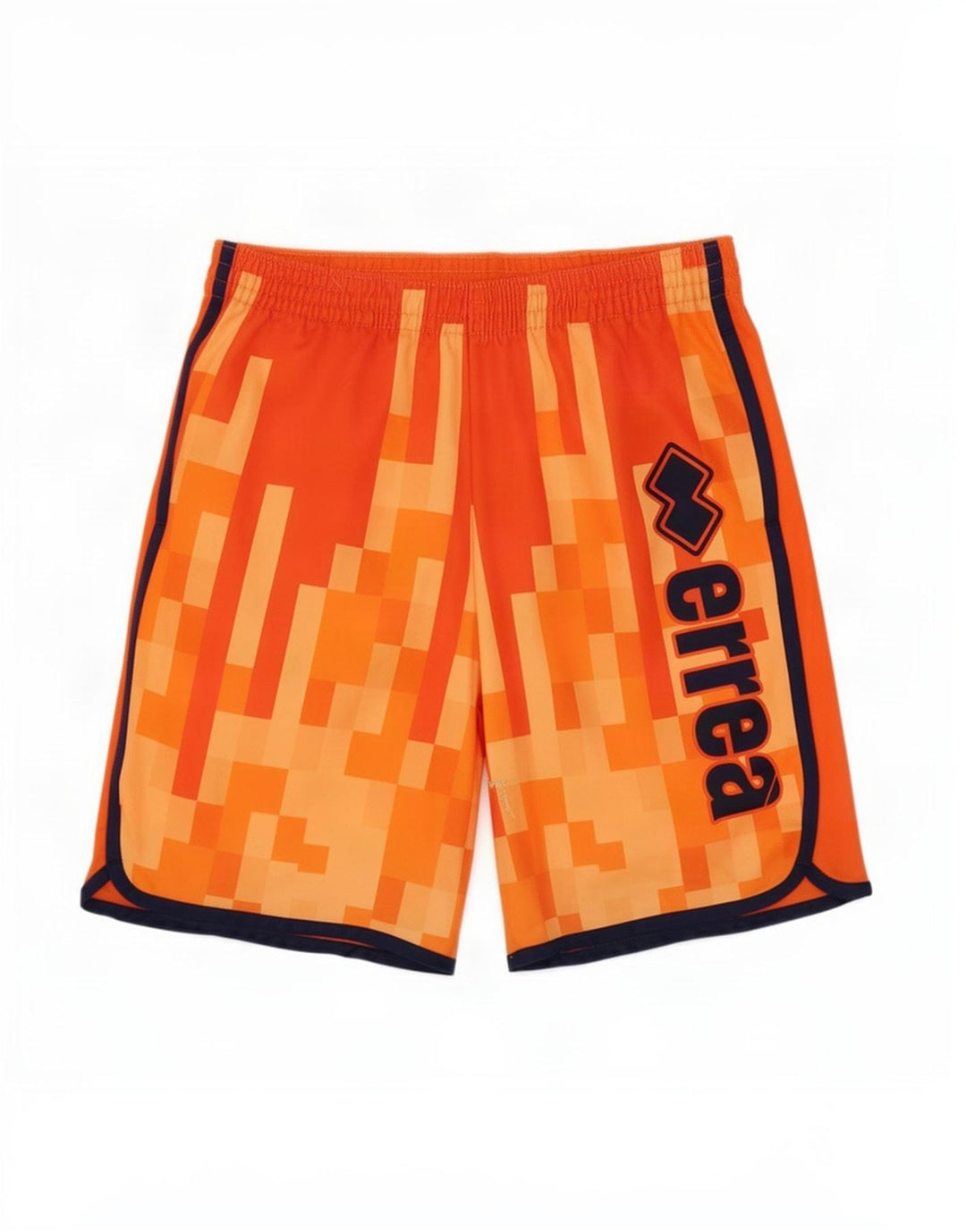 Errea Herren-Sportshorts mit Grafik, klein, orange, geometrisch, Polyester
