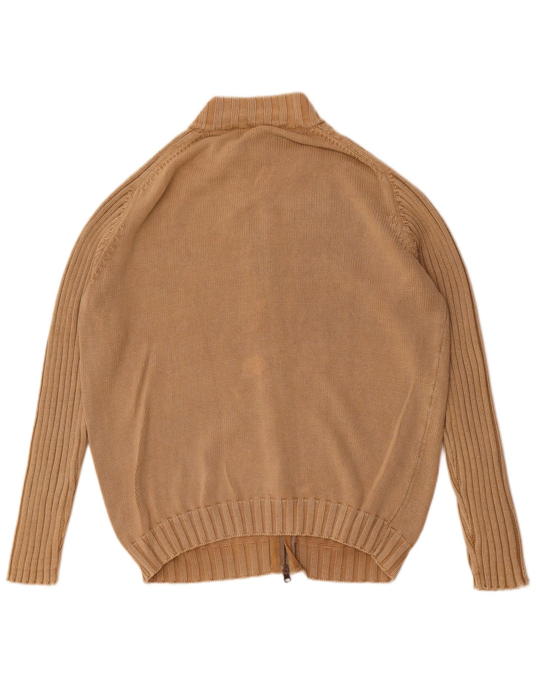 Massimo Dutti Herren Strickjacke XL Beige Baumwolle