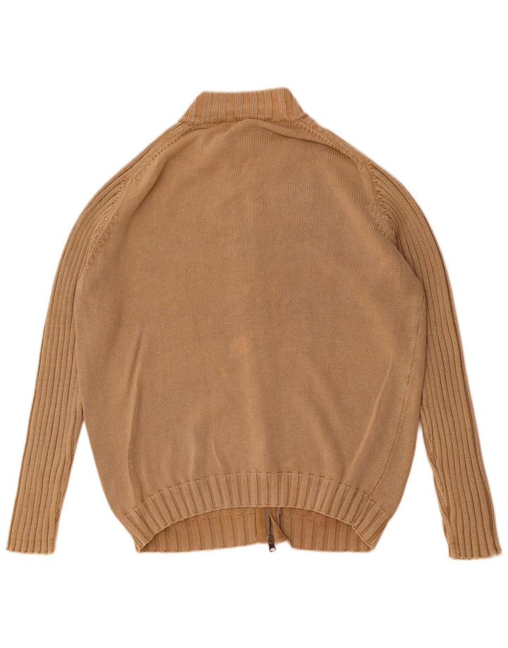 Massimo Dutti Herren Strickjacke XL Beige Baumwolle