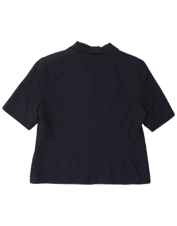 Marks & Spencer Damen Kurzarm-Blazerjacke UK 18 XL Marineblau