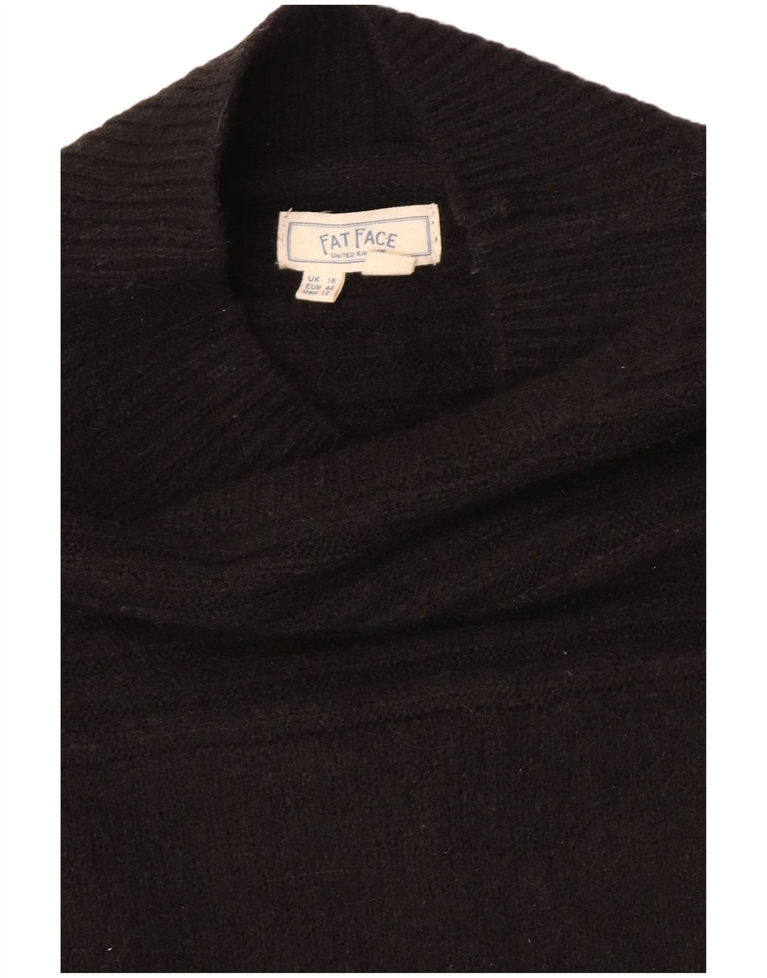 Fat Face Damen Pulloverkleid UK 16 Large Schwarz