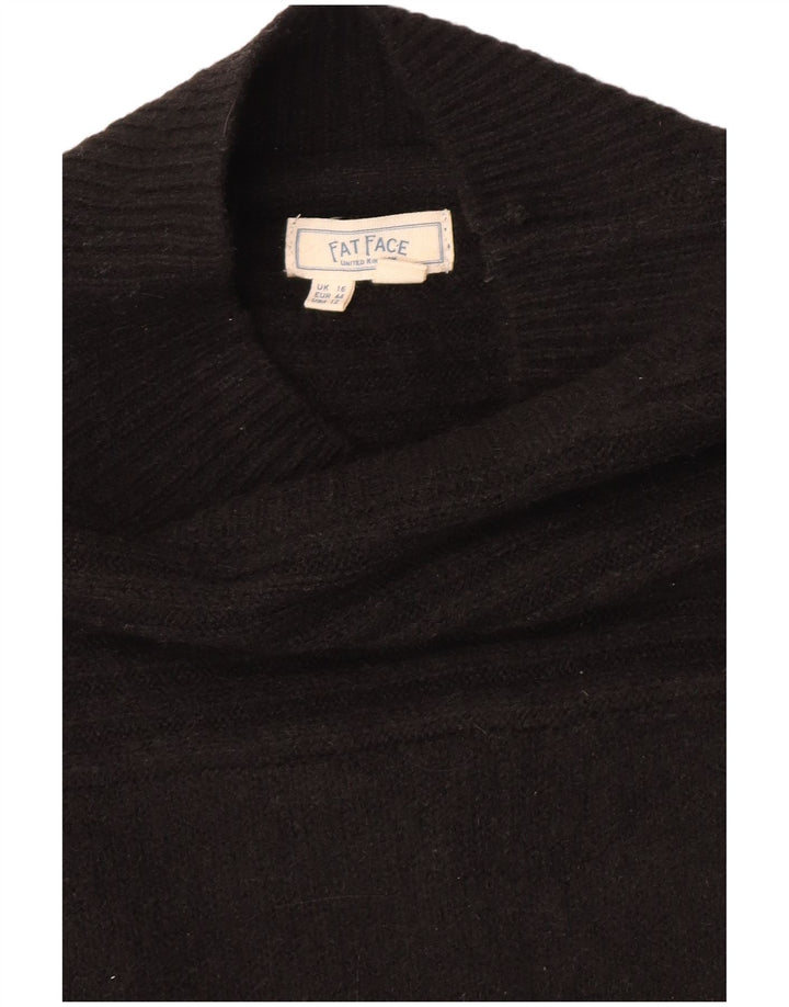 Fat Face Damen Pulloverkleid UK 16 Large Schwarz