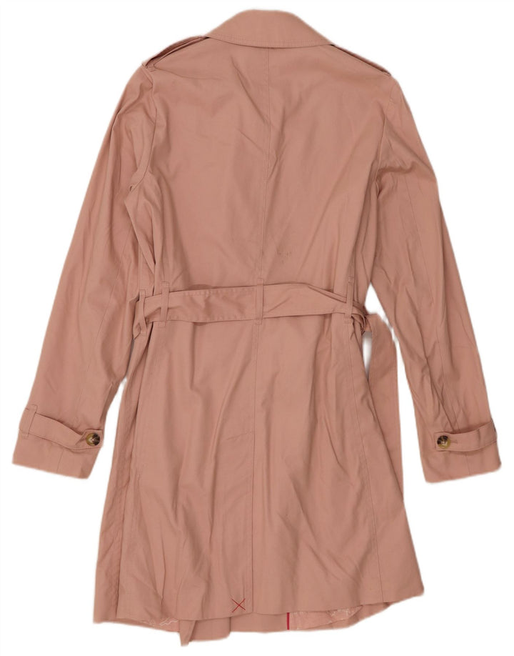 Boden Damen Trenchcoat UK 10 Small Rosa Baumwolle