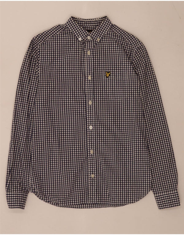 Lyle & Scott Herrenhemd XS Blue Gingham Cotton