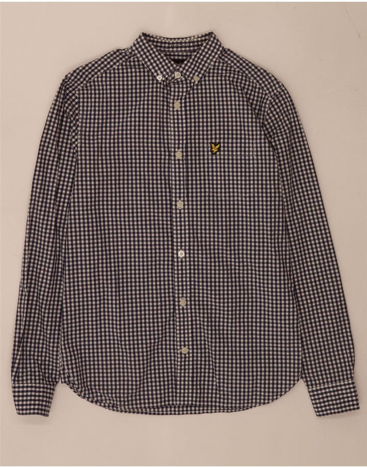 Lyle & Scott Herrenhemd XS Blue Gingham Cotton