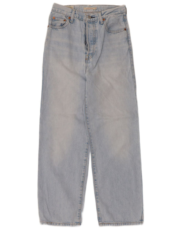 Levi's Damen Ribcage High Waist Straight Jeans W26 L27 Blaue Baumwolle