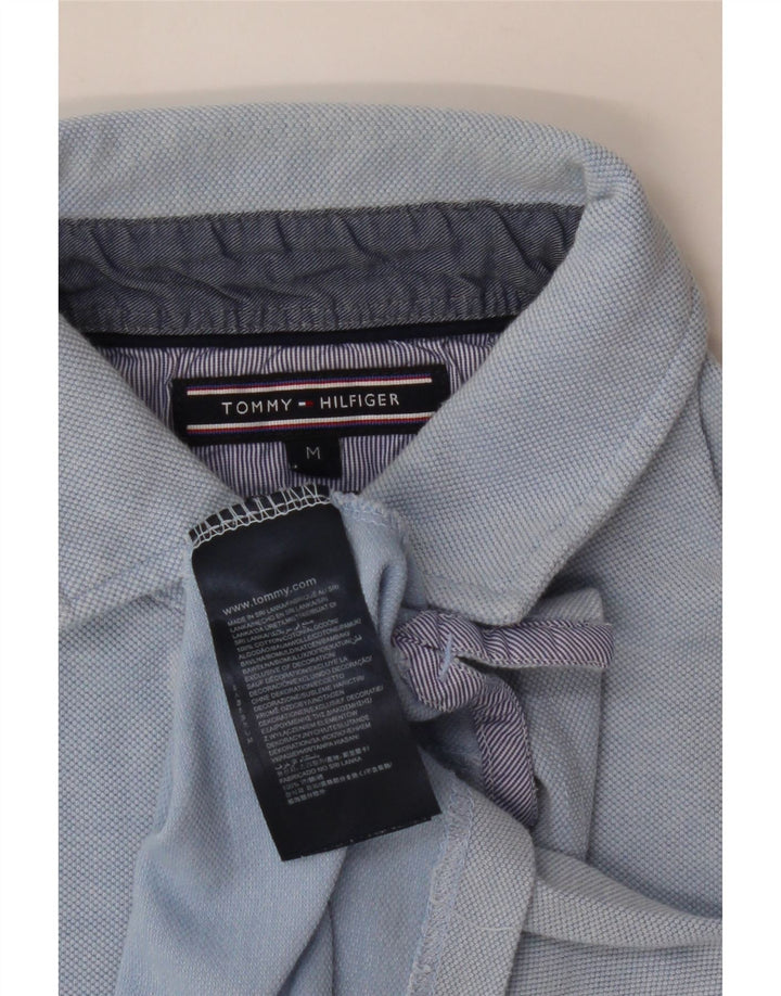 TOMMY HILFIGER Mens Polo Shirt Medium Blue Cotton Vintage Tommy Hilfiger and Second-Hand Tommy Hilfiger from Messina Hembry 