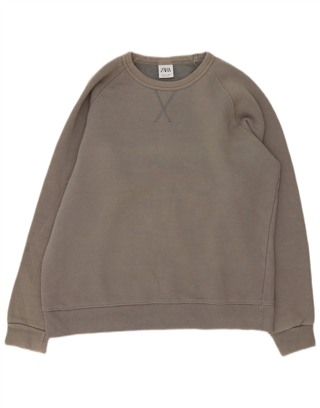 Zara Herren Sweatshirt Pullover Large Grau