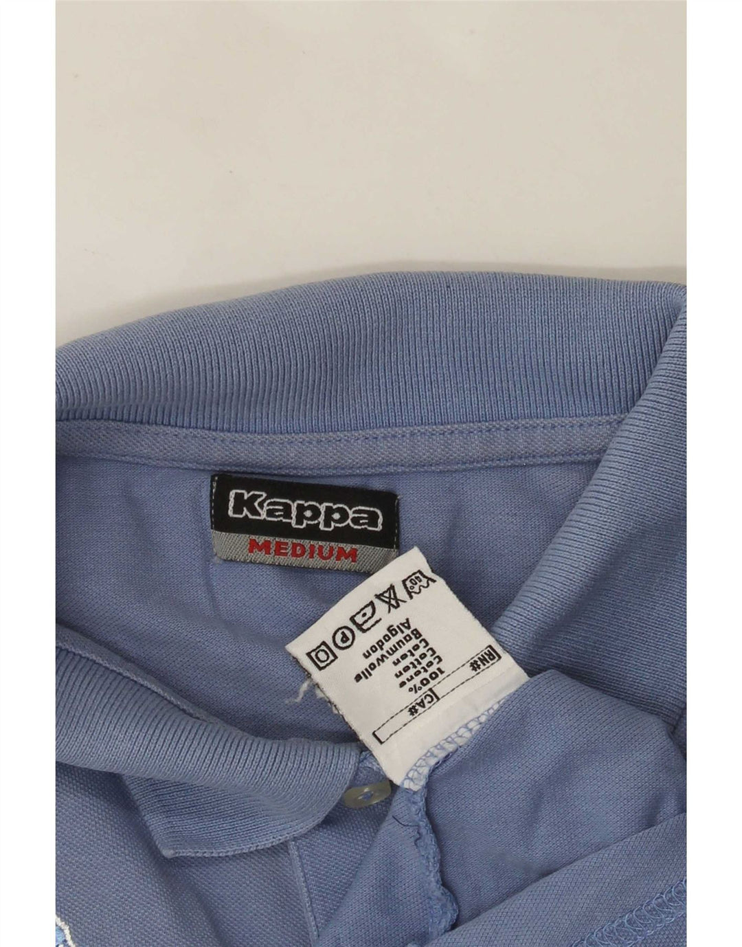 Kappa Herren-Poloshirt aus mittelblauer Baumwolle