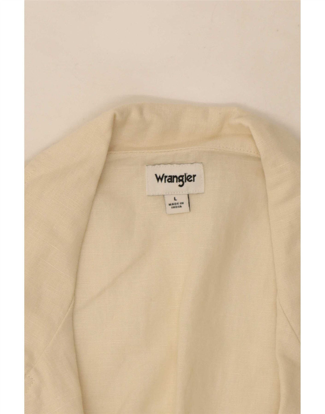 Wrangler Womens Kurzarm-Oversize-Hemd UK 16 Large Off White