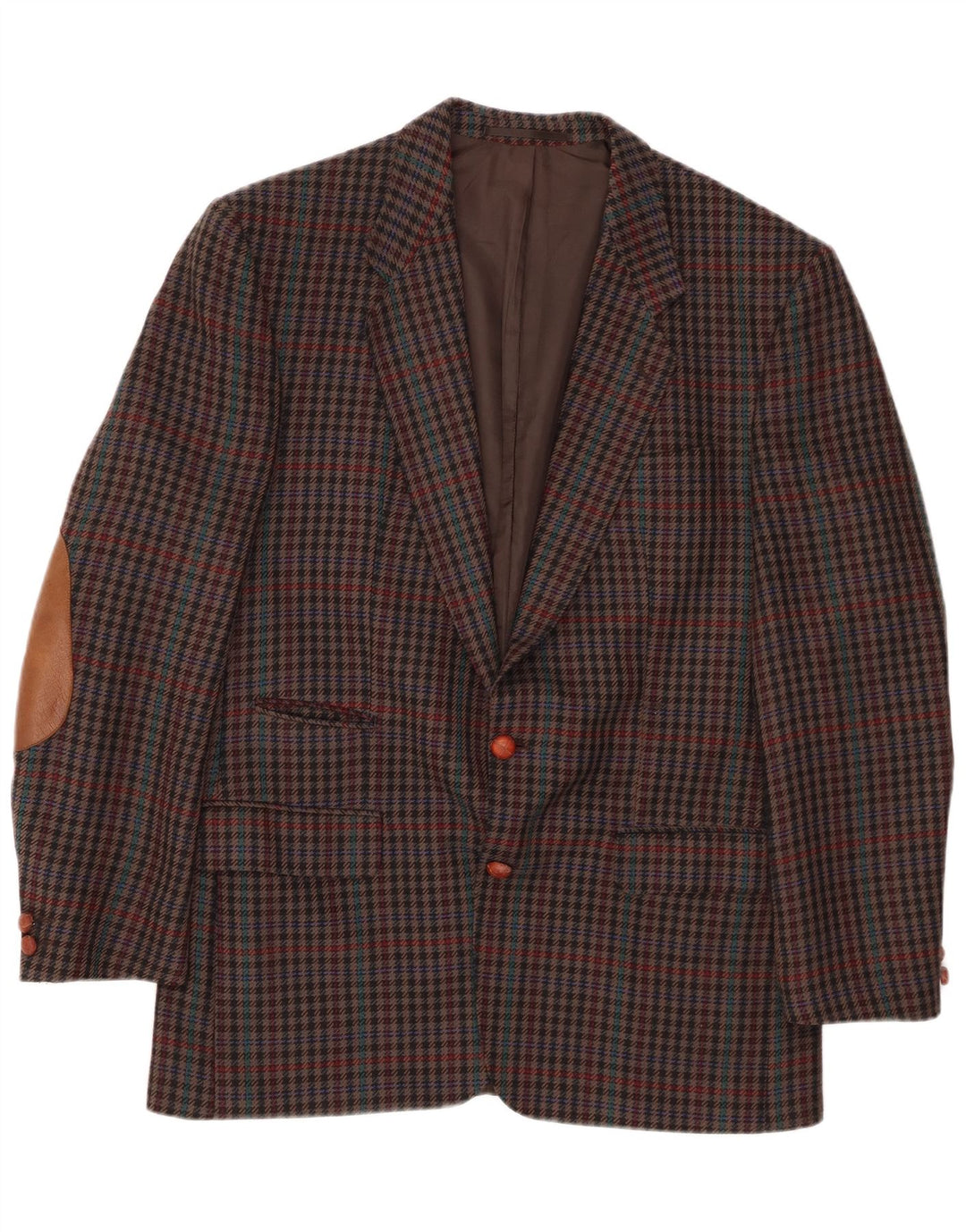 MARIO BARUTTI Herren-Blazerjacke, Gr. 40, groß, mehrfarbig, Hahnentrittmuster