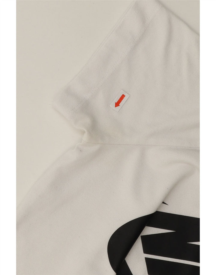 NIKE Womens Graphic T-Shirt Top UK 10 Small White Vintage Nike and Second-Hand Nike from Messina Hembry 