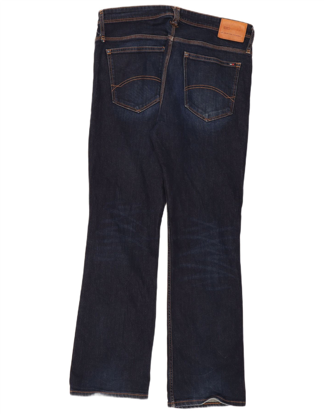 Tommy Hilfiger Herren Bootcut Jeans W38 L34 Marineblau Baumwolle