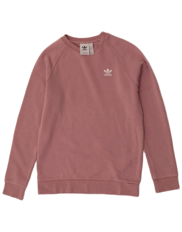 Adidas Herren Sweatshirt Pullover Small Rosa Baumwolle