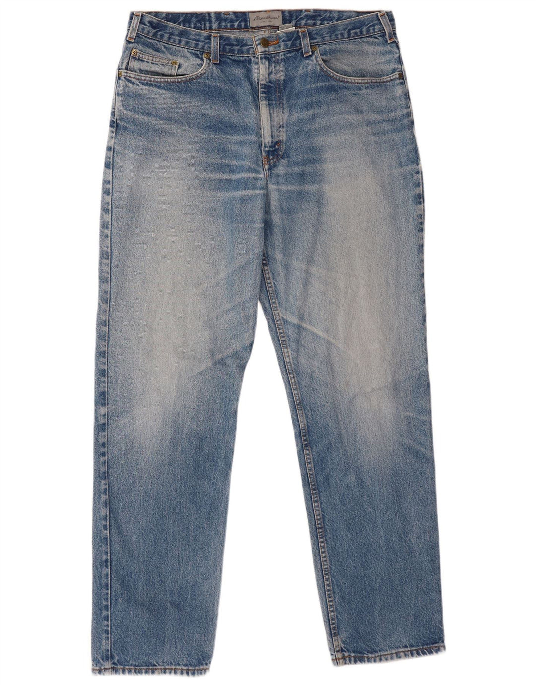Eddie Bauer Herren Tapered Jeans W38 L34 Blaue Baumwolle