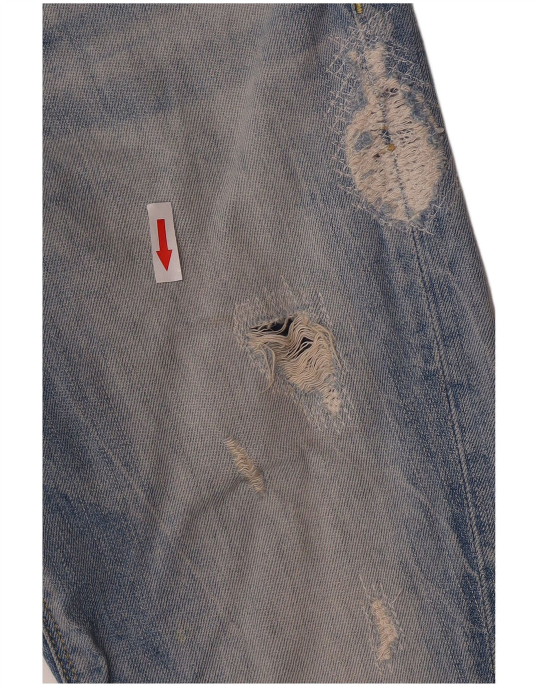 Guess Damen Distressed Slim Jeans W26 L24 Blaue Baumwolle