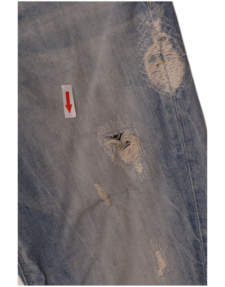 Guess Damen Distressed Slim Jeans W26 L24 Blaue Baumwolle