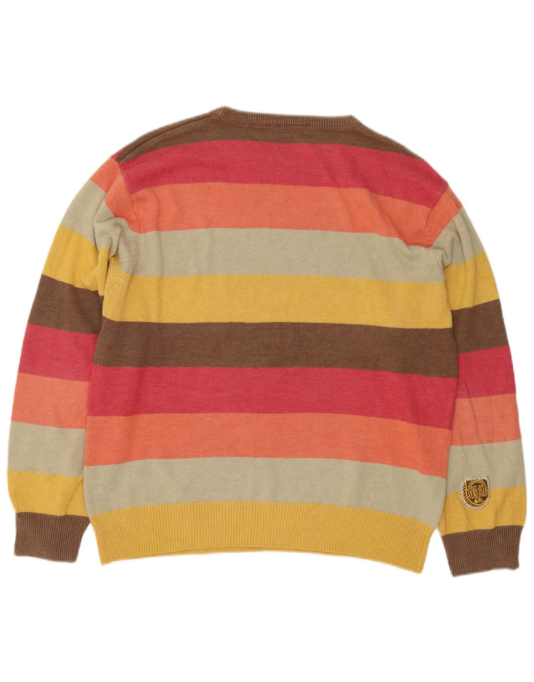 Quiksilver Herren-Pullover mit U-Boot-Ausschnitt, mittelgroß, mehrfarbig gestreift