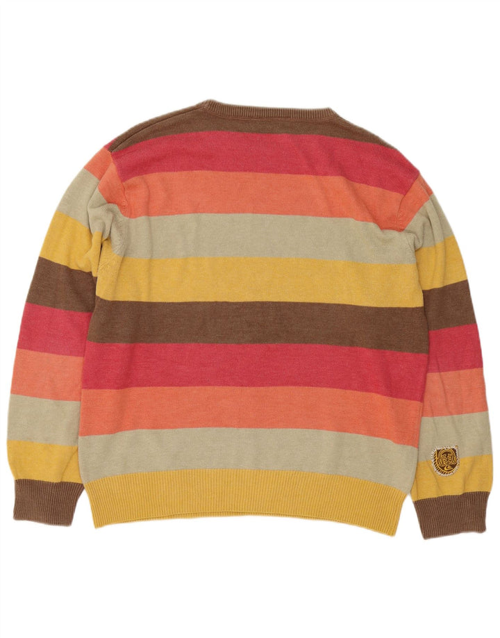 Quiksilver Herren-Pullover mit U-Boot-Ausschnitt, mittelgroß, mehrfarbig gestreift