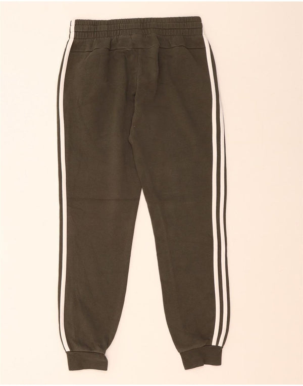 Adidas Damen Trainingshose Jogger UK 8/10 Small Khaki Baumwolle