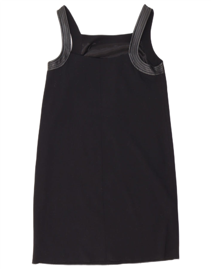 STEFANEL Womens Sleeveless Shift Dress EU 38 Medium Black Vintage Stefanel and Second-Hand Stefanel from Messina Hembry 