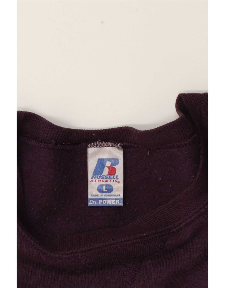 Russell Athletic Herren Dri-Power Sweatshirt Pullover Large Burgunderrot Polyester