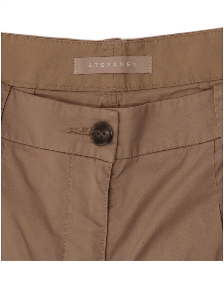 STEFANEL Damen Pegged Chino Shorts W30 Mittelbeige