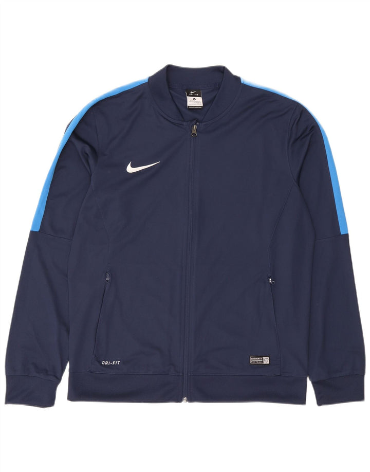 Nike Herren Dri Fit Trainingsanzug-Top-Jacke, groß, Marineblau, Farbblock