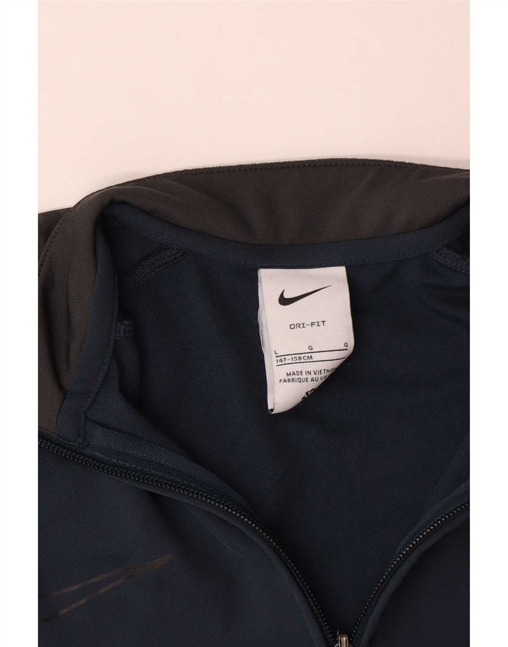Nike Jungen-Trainingsanzug-Top-Jacke, 12–13 Jahre, Größe L, Marineblau