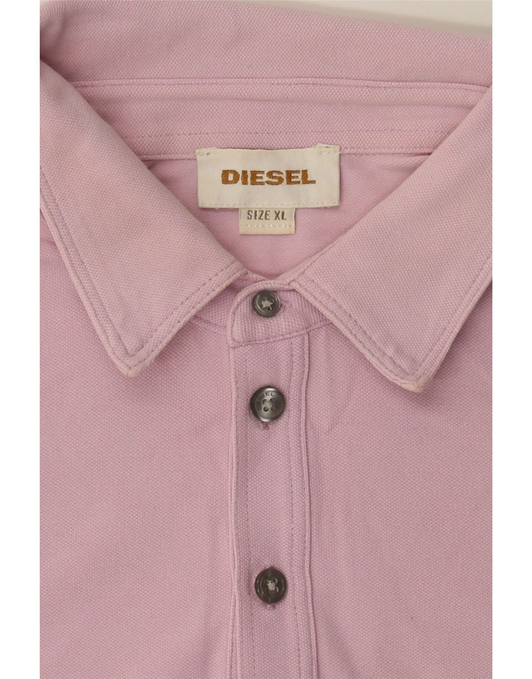 DIESEL Womens Polo Shirt UK 18 XL Pink Vintage Diesel and Second-Hand Diesel from Messina Hembry 