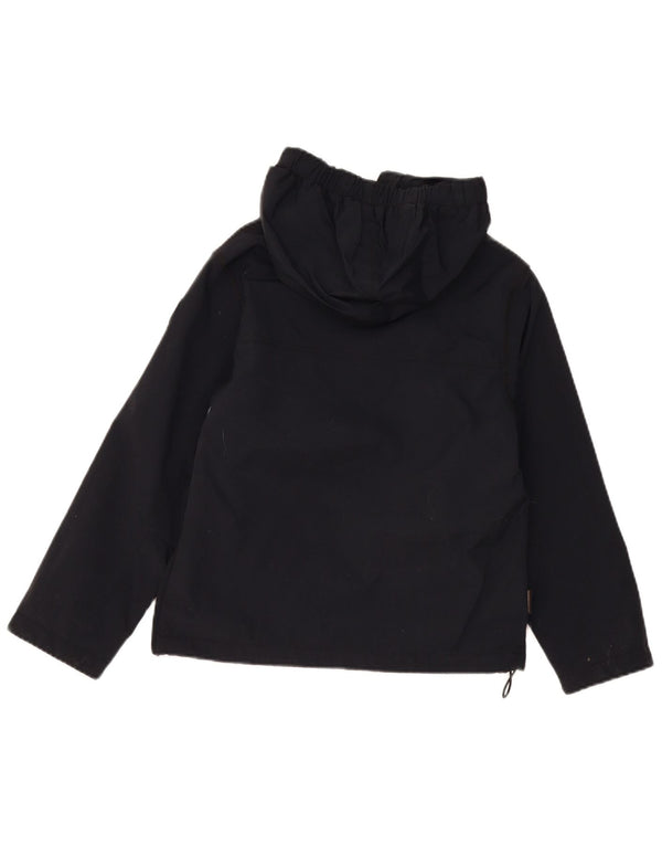 Napapijri Jungen-Anorakjacke mit Kapuze und Grafik, 9–10 Jahre, marineblaues Polyamid