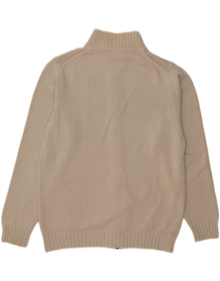 Zara Herren-Cardigan-Pullover, groß, gebrochenes Weiß