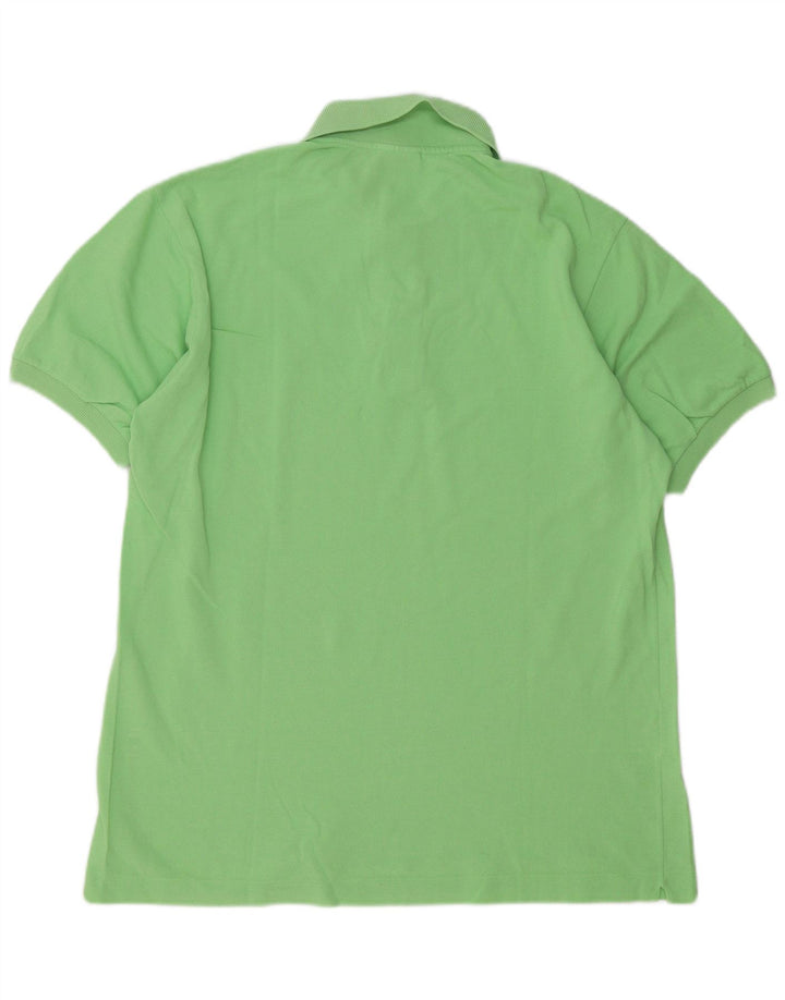 Lacoste Herren-Poloshirt, Größe 5, große grüne Baumwolle