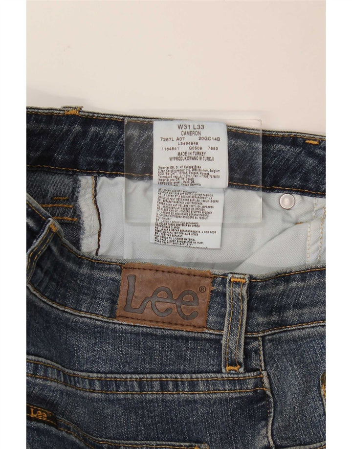 Lee Damen Cameron Straight Jeans W31 L29 Blaue Baumwolle