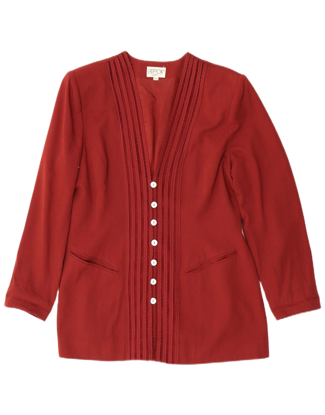 CARTOON Damen-Blazer mit 7 Knöpfen, IT 42, mittelrote Viskose