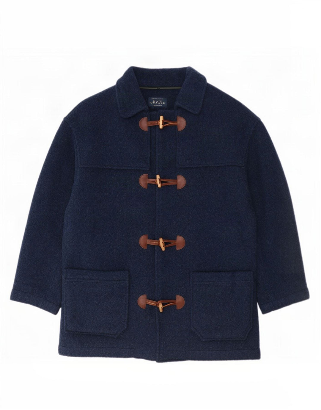 Vintage Herren Dufflecoat IT 50 Große marineblaue Wolle
