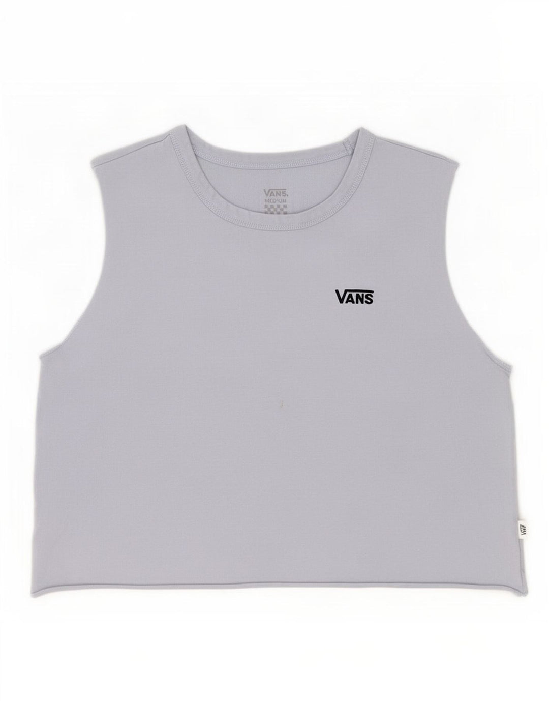 Vans Damen Crop Vest Top UK 12 Mittelblaue Baumwolle