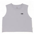 Vans Damen Crop Vest Top UK 12 Mittelblaue Baumwolle