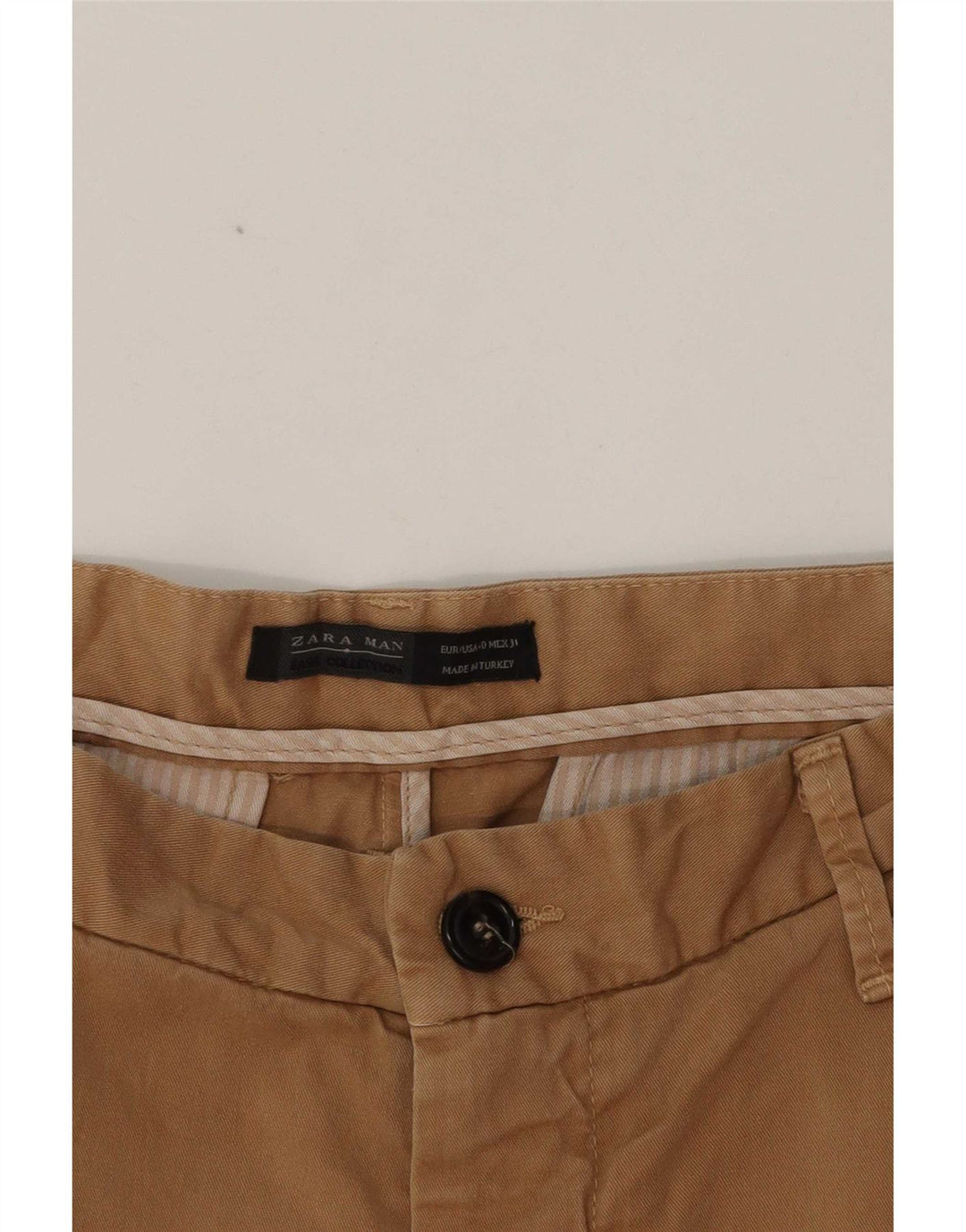 Zara Slim Chino-Hose für Herren, EU 40, Mittel W31 L35, Beige